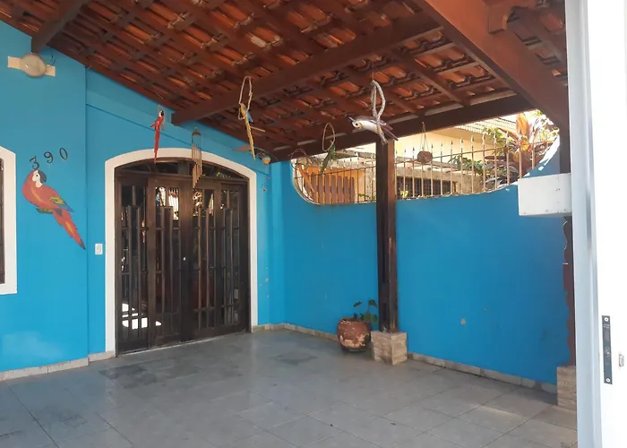 Casa Azul, 2 Quadras Praia-Wifi-Churrasqueira E Fogao A Lenha - Aceita Caes -Caicara-Praia Grande
