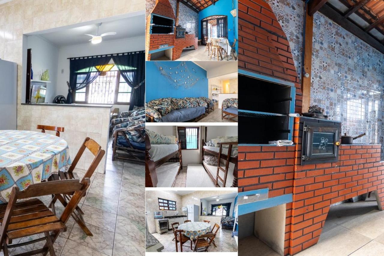 Casa Azul, 2 Quadras Praia-wifi-churrasqueira E Fogao A Lenha - Aceita Caes -caicara-praia Grande Praia Grande (Santos)